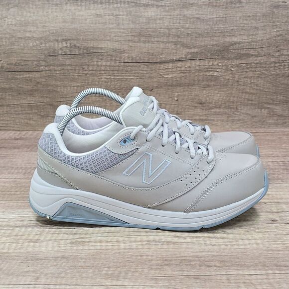 New Balance 928 V3 Women's Size 10 D Gray Tan Leather Walking Shoes (WW928GR3) - Picture 1 of 10